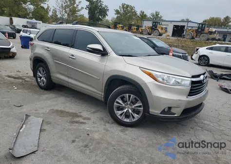 2015 Toyota Highlander Xle из США, поврежденный, VIN 5TDJKRFH9FS095180